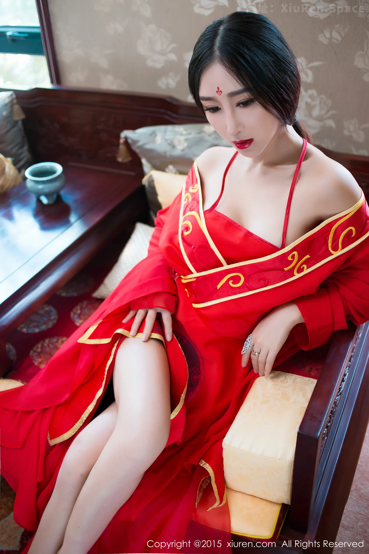 图片[3]-[XiuRen秀人网]VOL.382 嫩模邹晶晶《花千骨魔化》COS七夕福利红色小内裤诱惑写真57P-秀人网官方网站